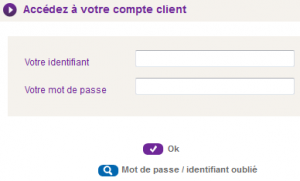 Accédez à votre compte client 